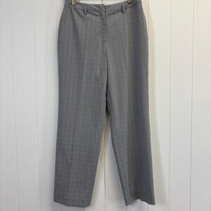 Rafaella Womens Academia Career Houndstooth Plaid Dress Pants Size 8 Classic